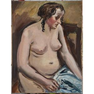 Emile Othon FRIESZ "Nu assis" huile sur toile 73x60